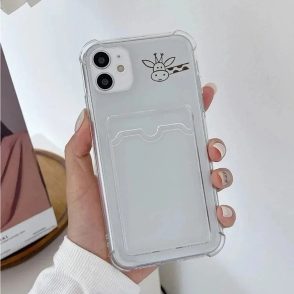 ⚠️Clearance🦒iPhone 12 Pro/Pro Max Cartoon Giraffe iPhone Case With Card Slot - Picture 3 of 3